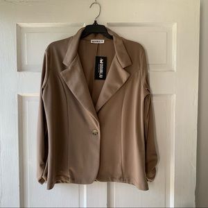 Doublju Brown Tan Blazer